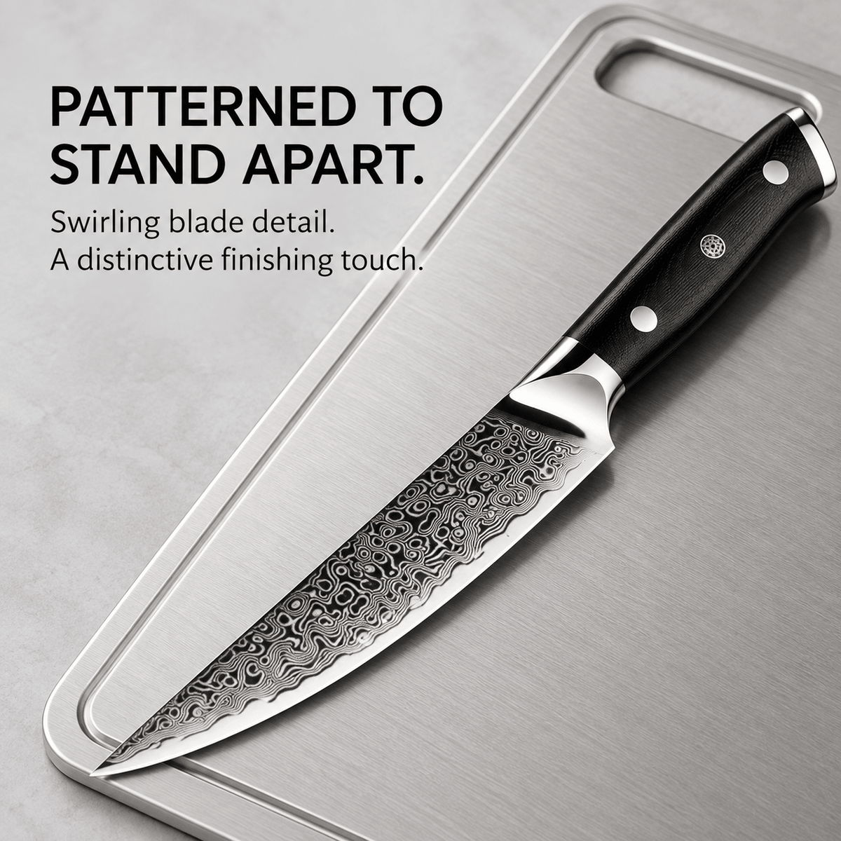 Obsidian Damascus Steak Knife Set (Set of 4) - Cooklico