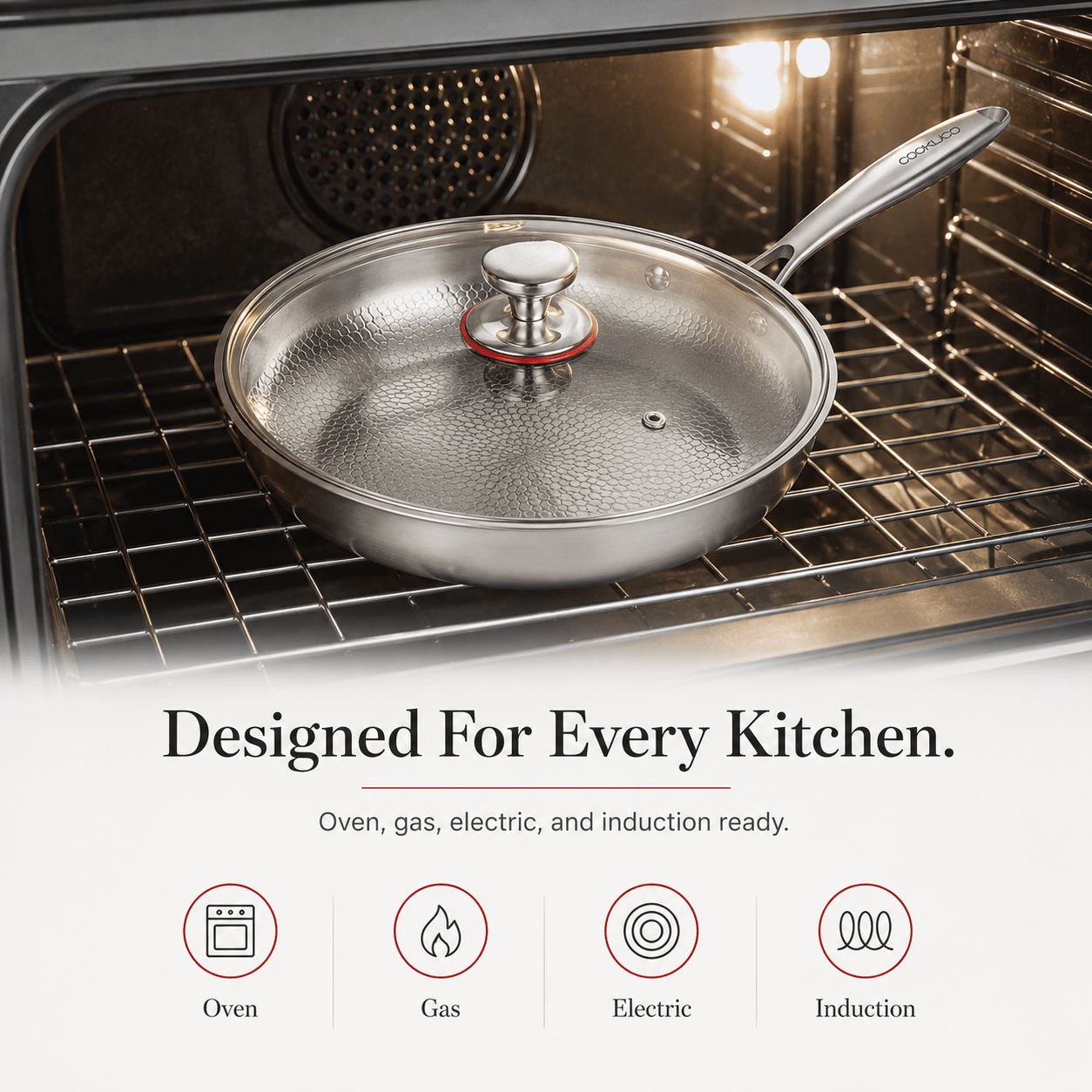 PureTitaniumPro™ Pan with Free Lid - Cooklico
