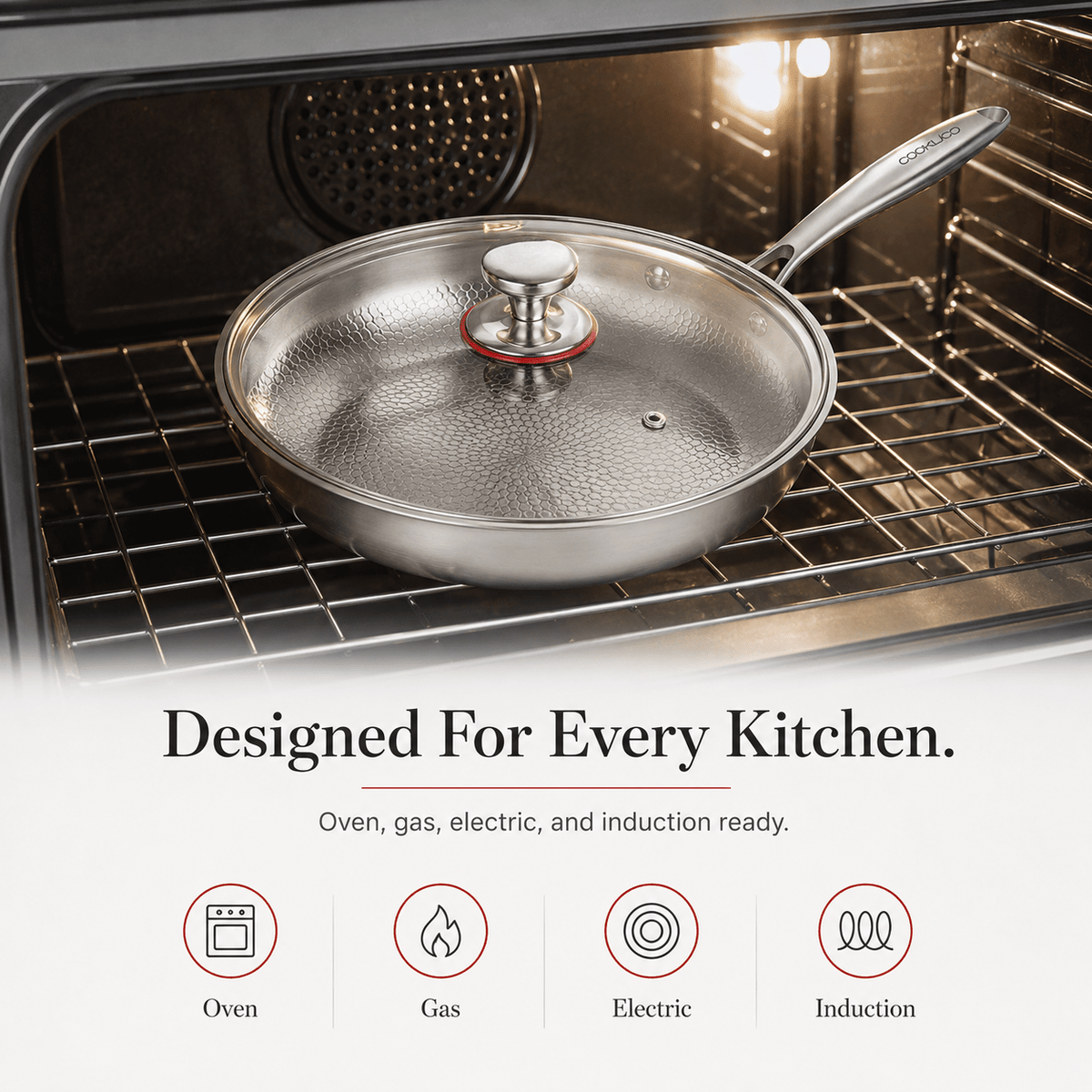 PureTitaniumPro™ Pan with Free Lid - Cooklico