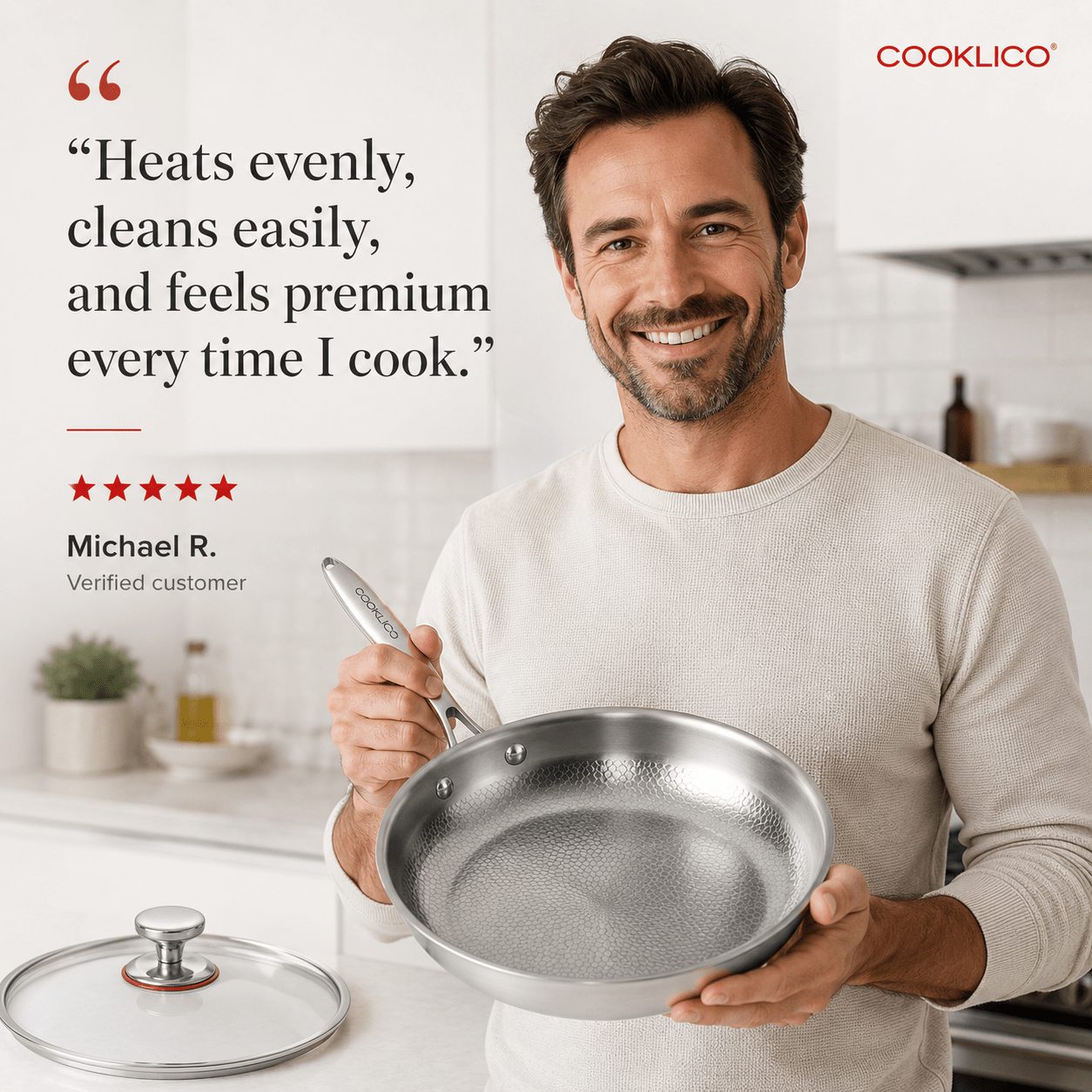 PureTitaniumPro™ Pan with Free Lid - Cooklico