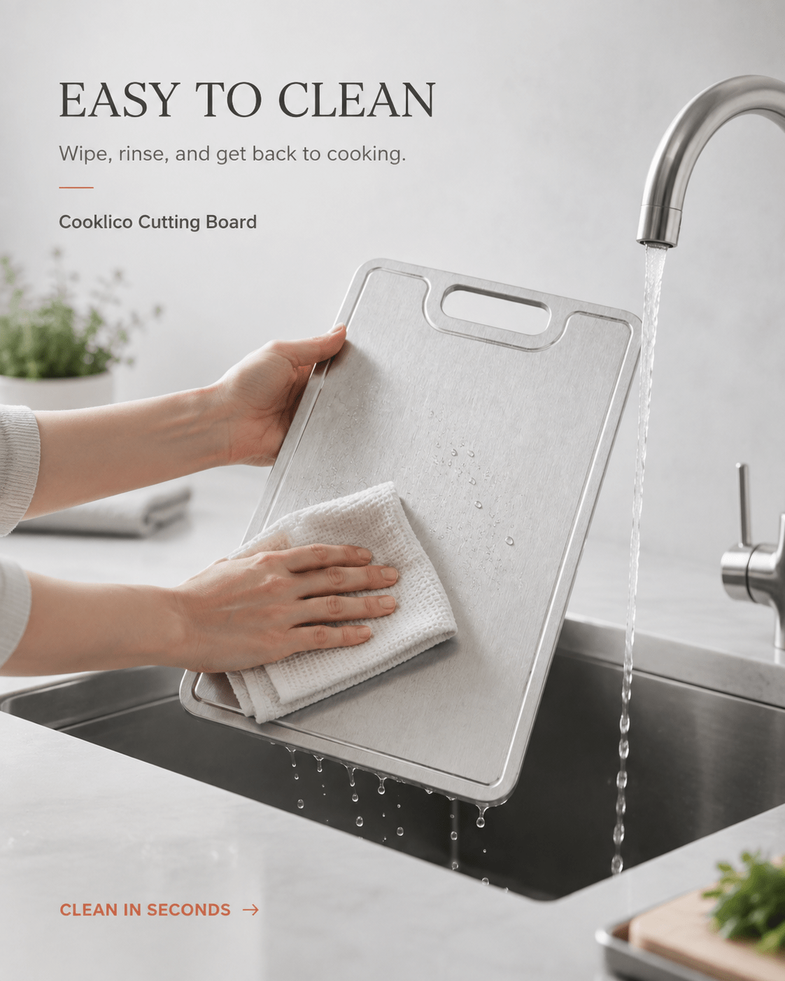 Titanium Cutting Board - Cooklico