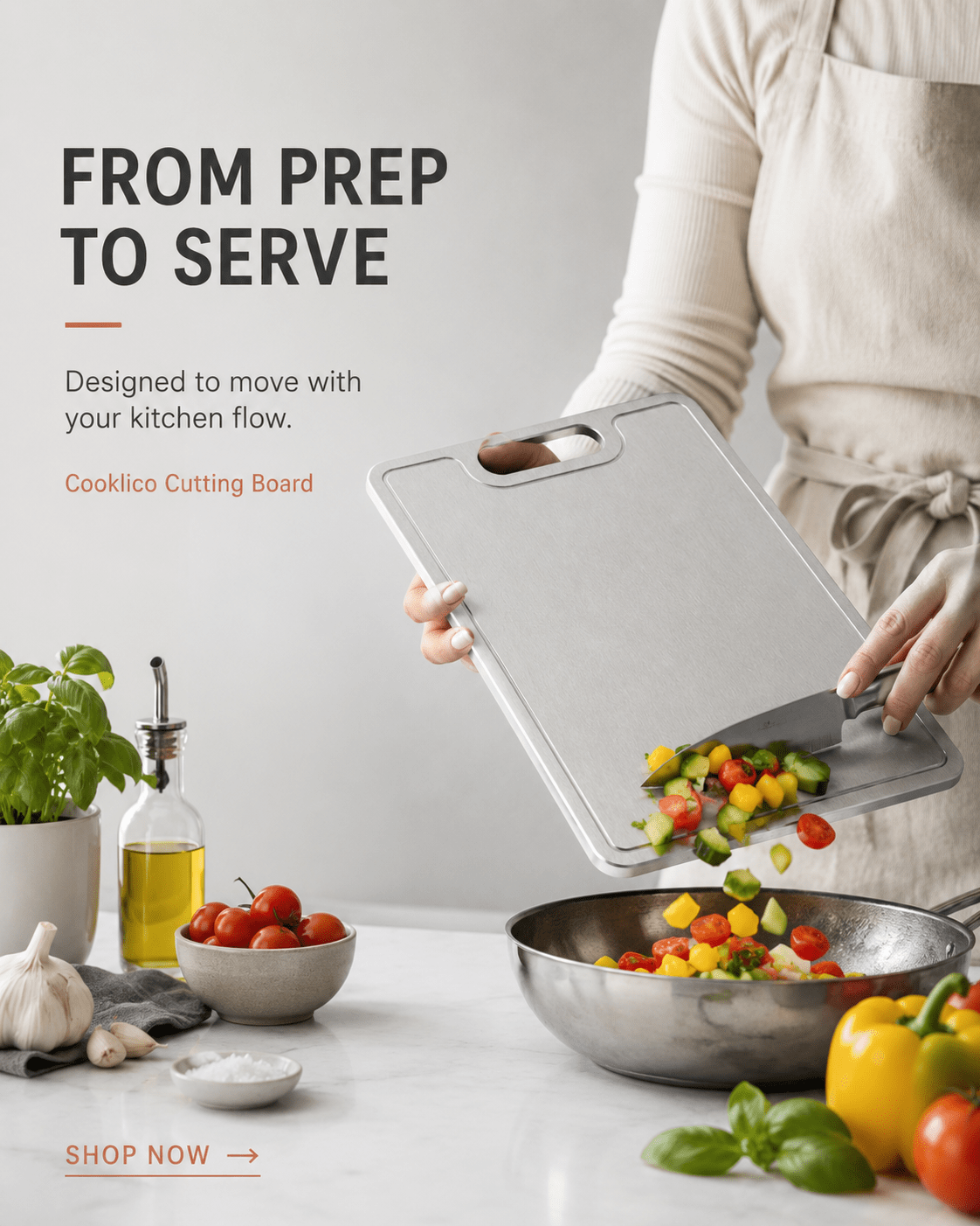 Titanium Cutting Board - Cooklico