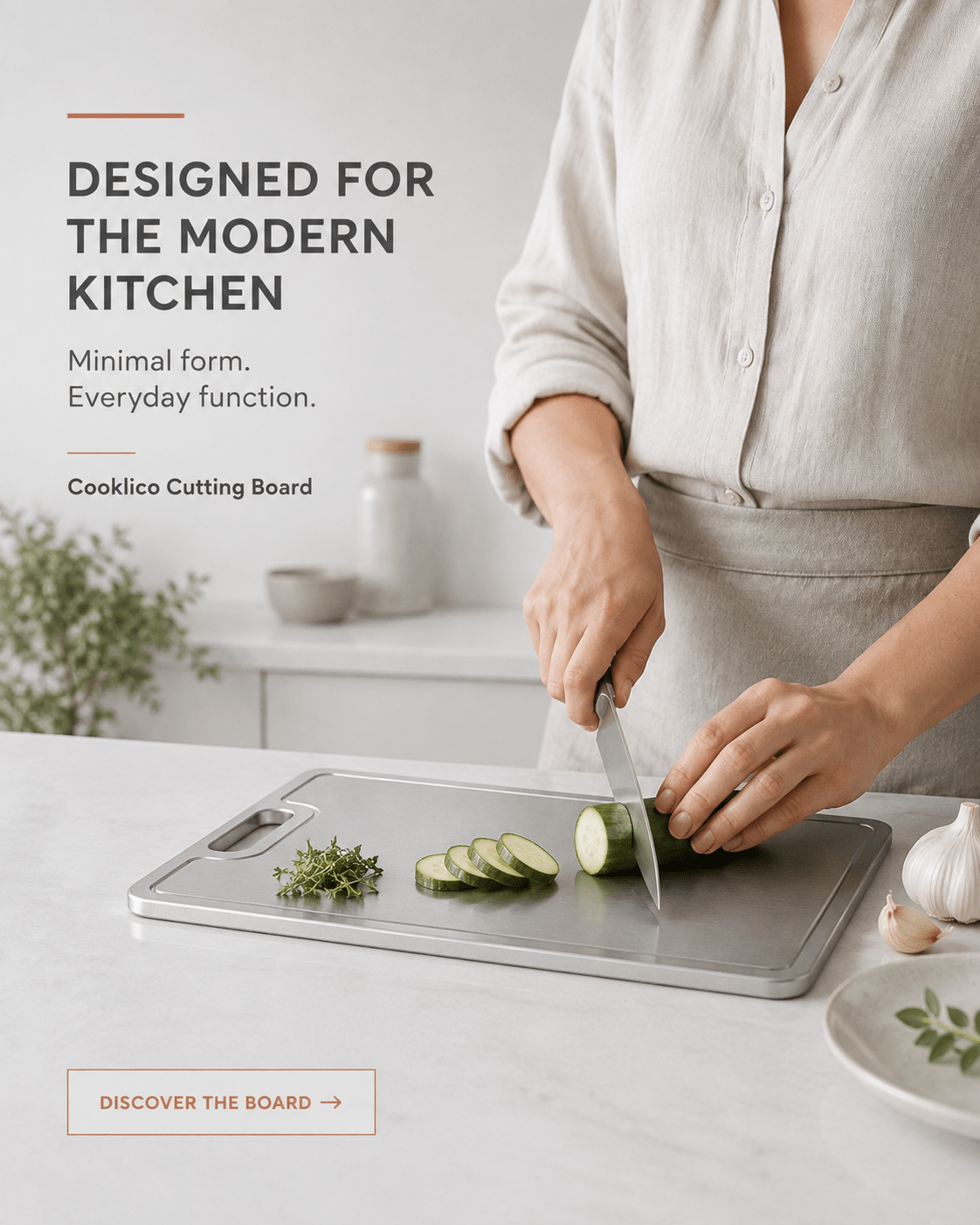 Titanium Cutting Board - Cooklico