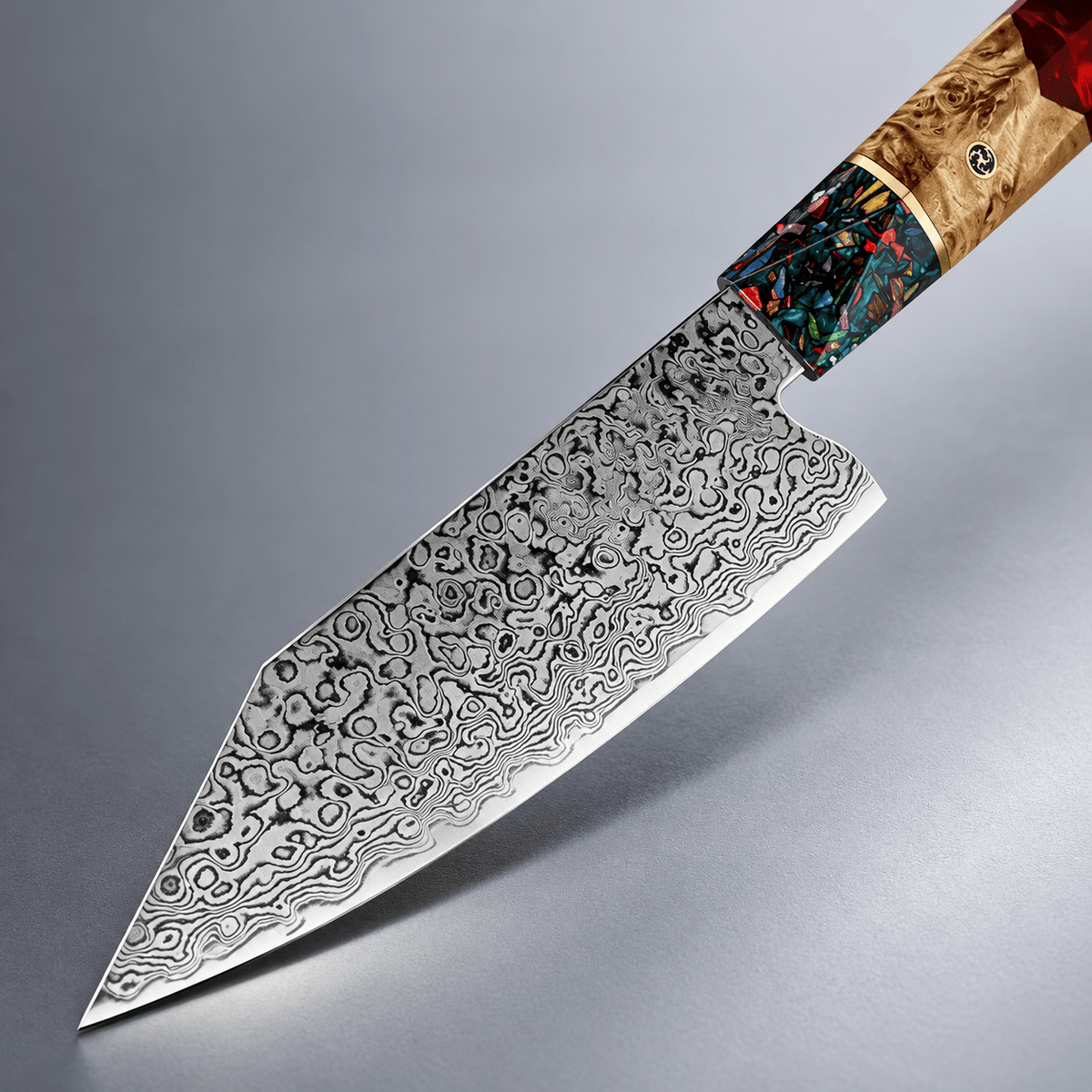 Ember Damascus Chef Knife - Cooklico