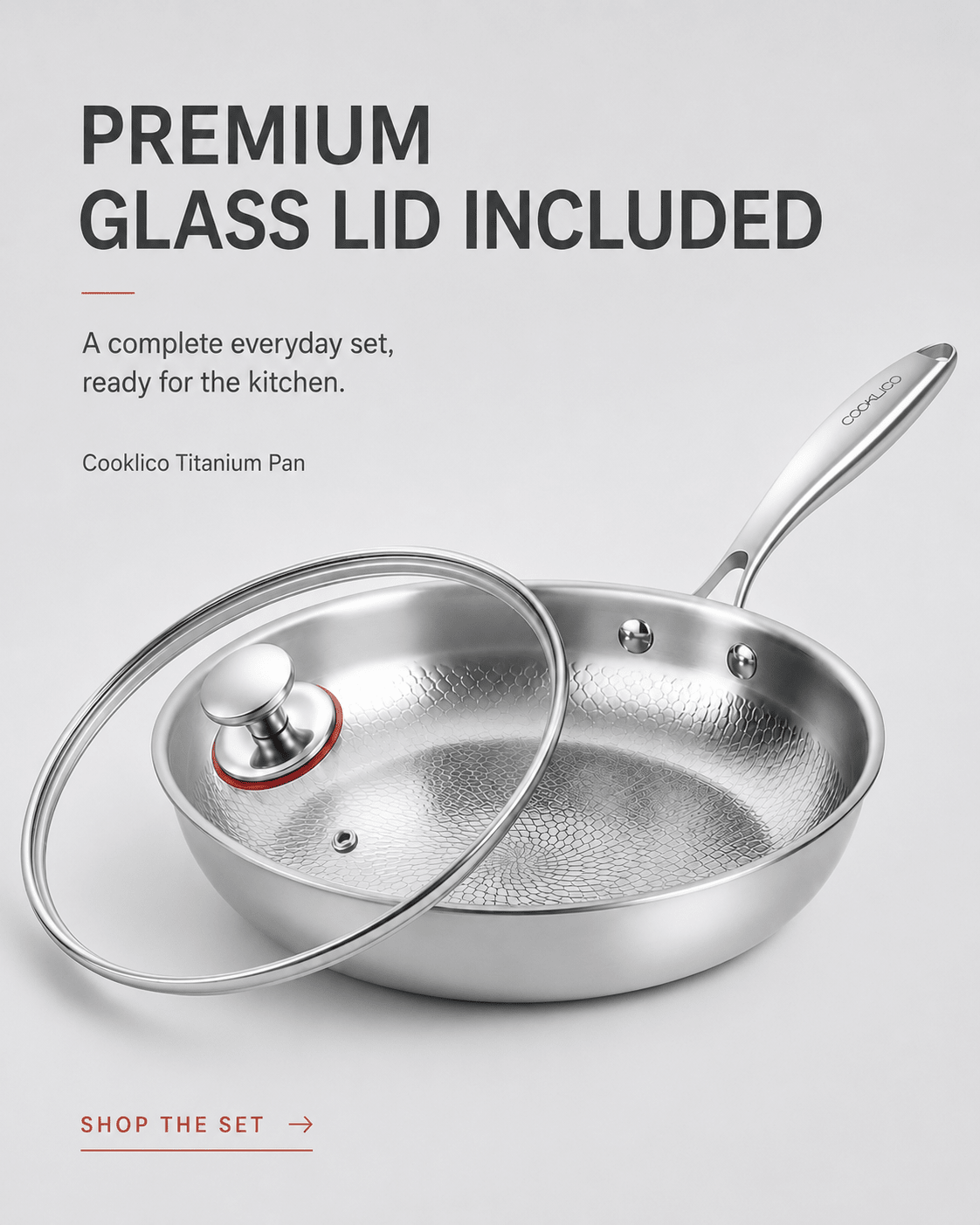 Titanium Pro Pan with Free Lid - Cooklico