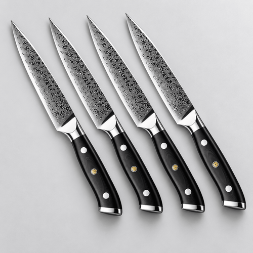 Obsidian Steak Knives