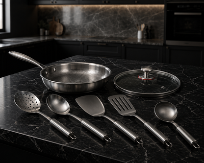Titanium Pan & Utensils Set