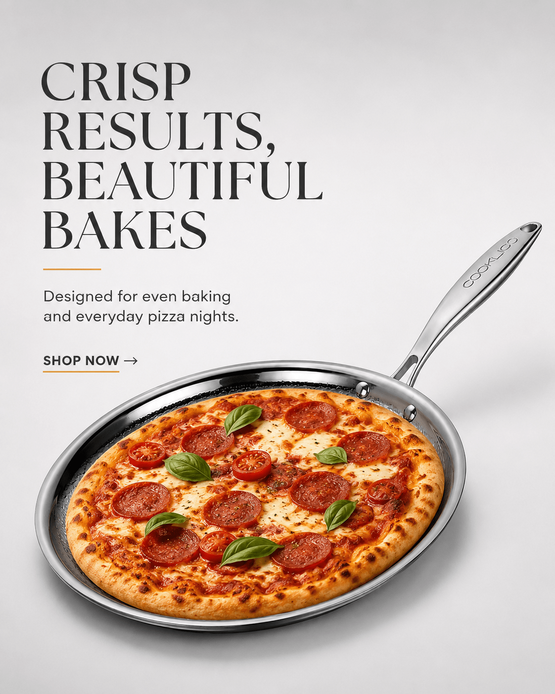 Titanium Pizza Pan - Cooklico