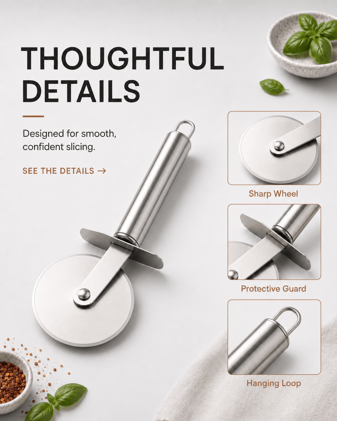 Round Pizza Cutter - Cooklico