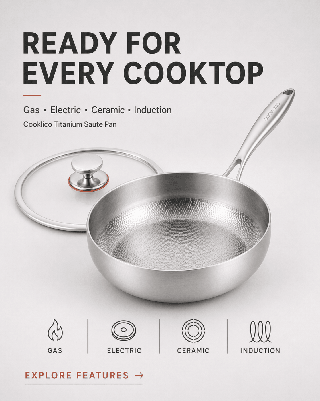 Titanium Saucepan - Cooklico