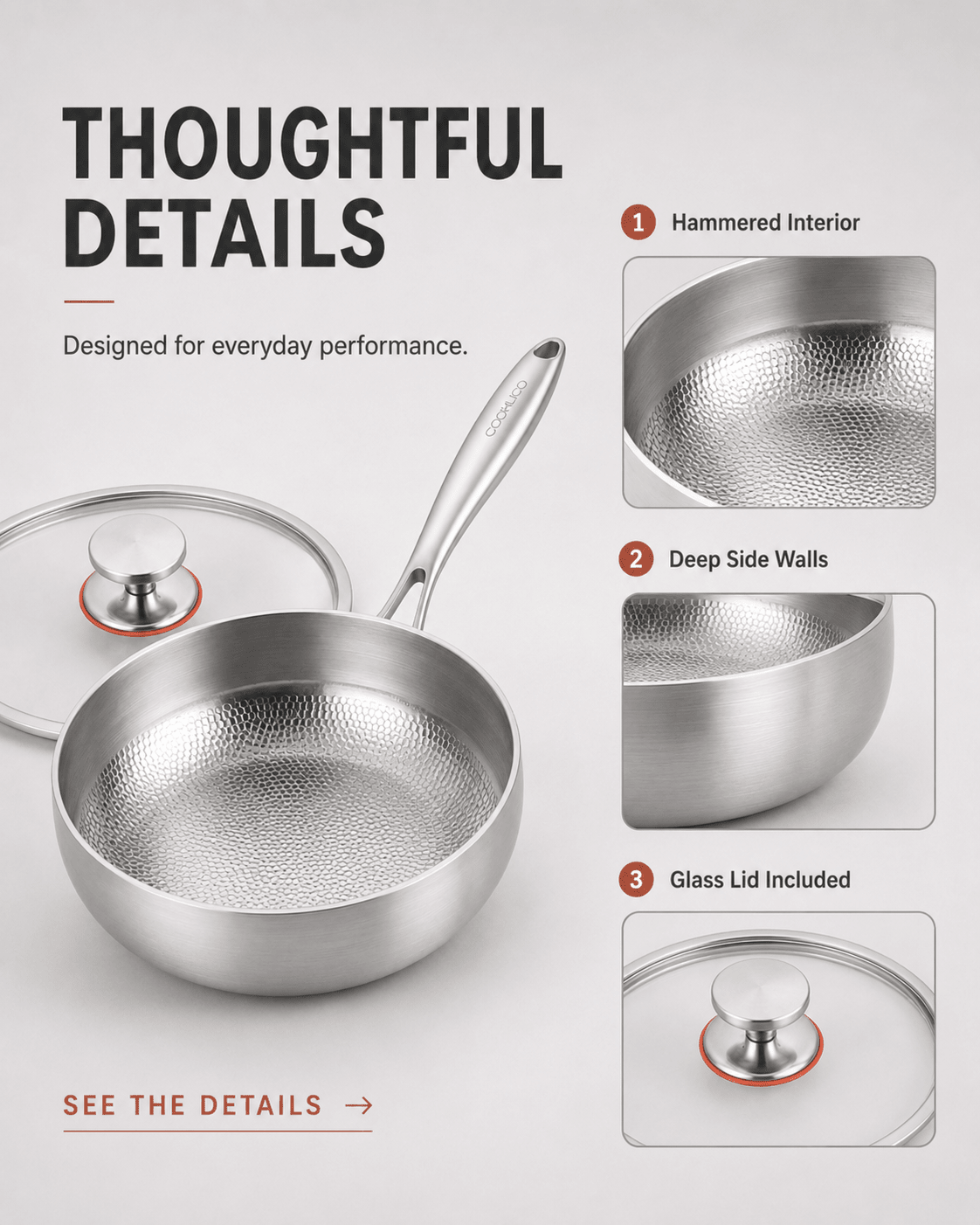 Titanium Saucepan - Cooklico