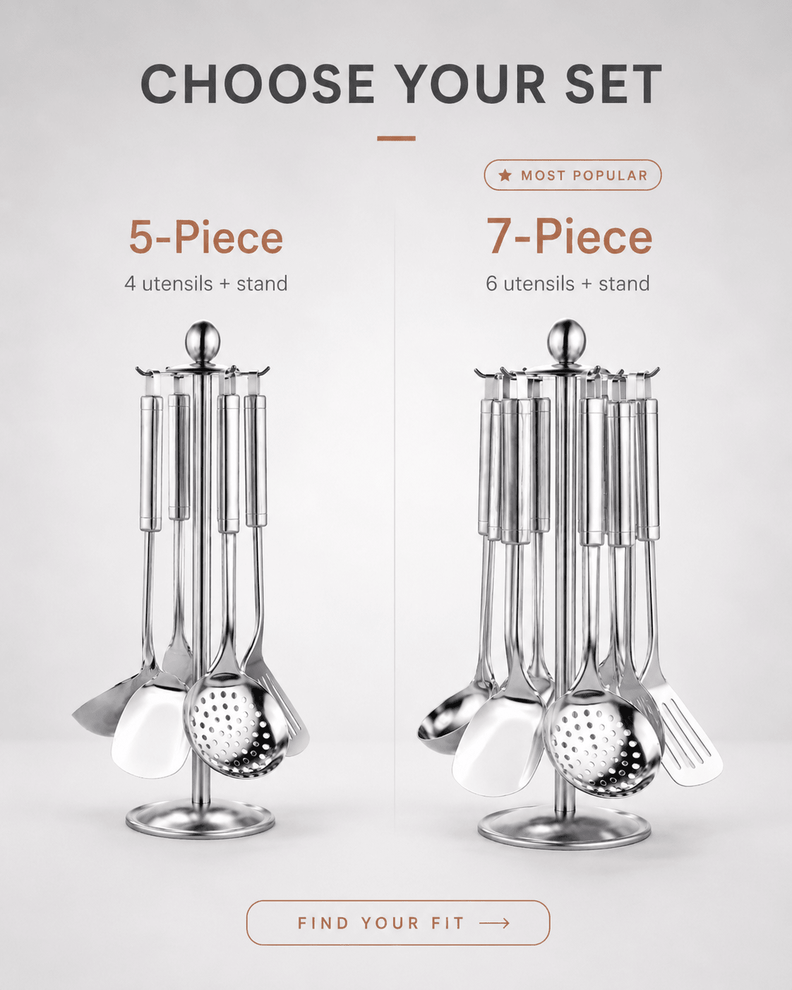 Titanium Utensils Set - Cooklico
