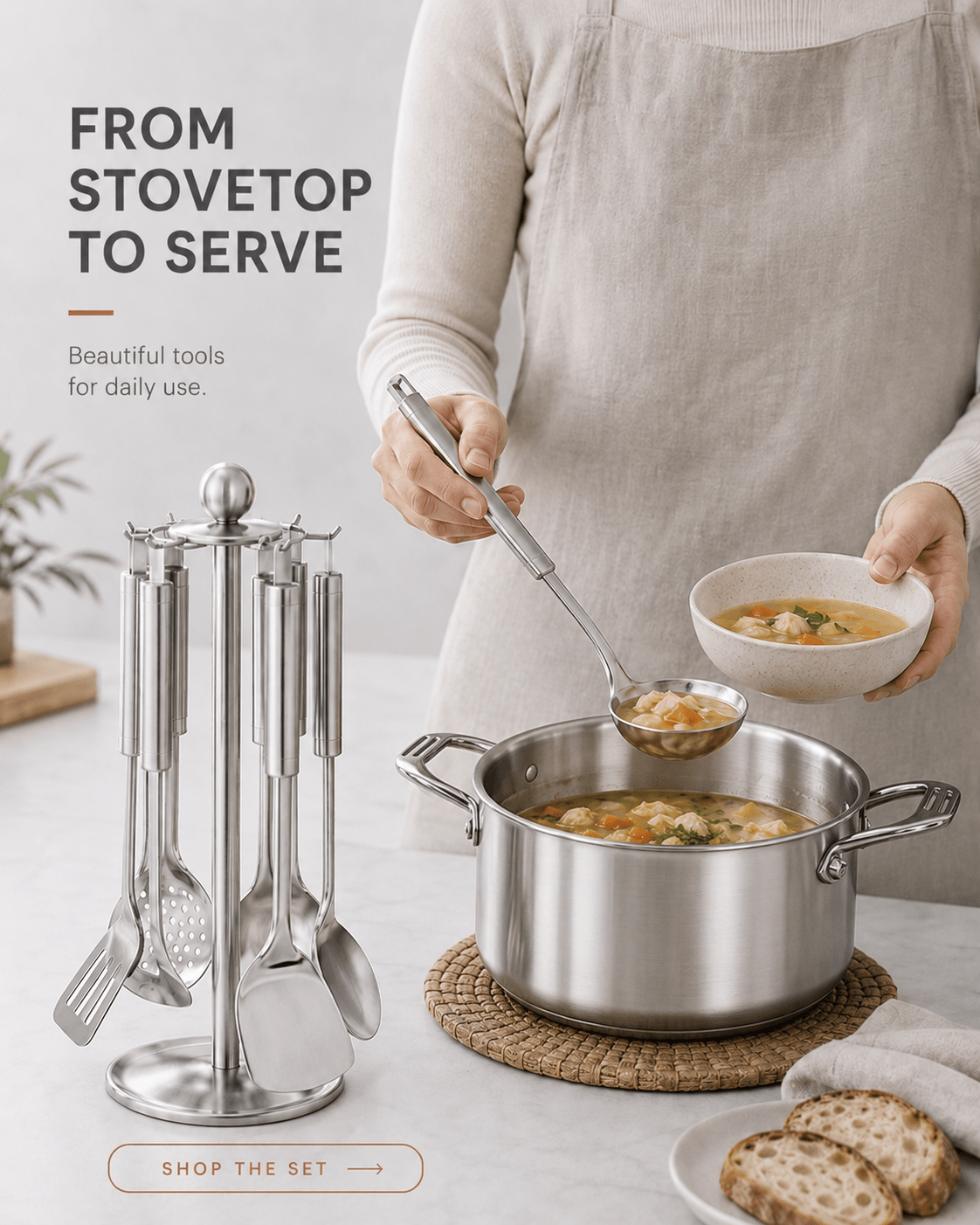 Titanium Utensils Set - Cooklico