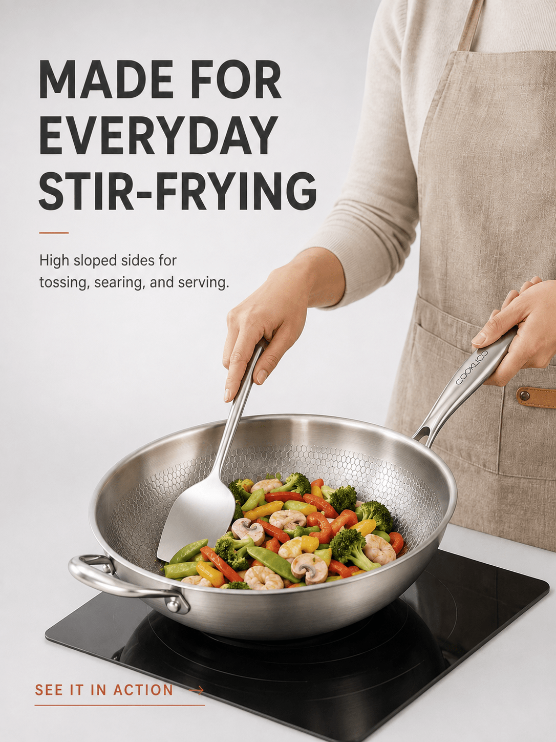 Titanium Wok Pan - Cooklico
